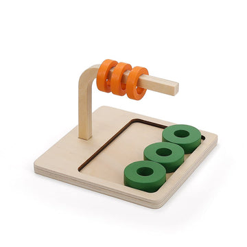 Meyor Montessori Wooden Curved Horizontal Pins 3-6 Years Old Children'S Toy, Used To Exercise Hand-Eye Coordination