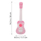 Generic Guitar Toy Pink Rabbit Early Educational Instruments 4 Strings Ukulele Toy Musical Instrument Toy Gift for Toddlers Kids