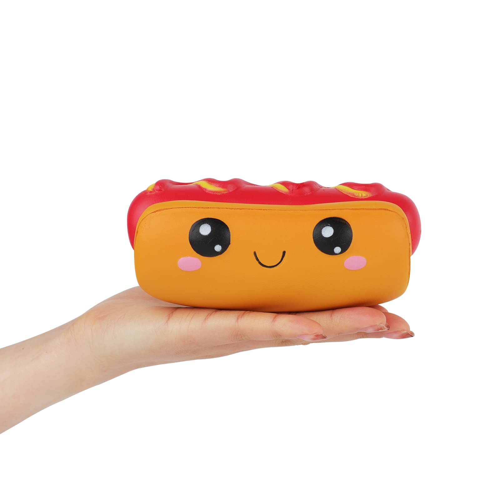 Anboor Squishies Hot Dog Toy Kawaii Soft Food Slow Rising Scented Food Bread Squishies Stress Relief Kid Toys