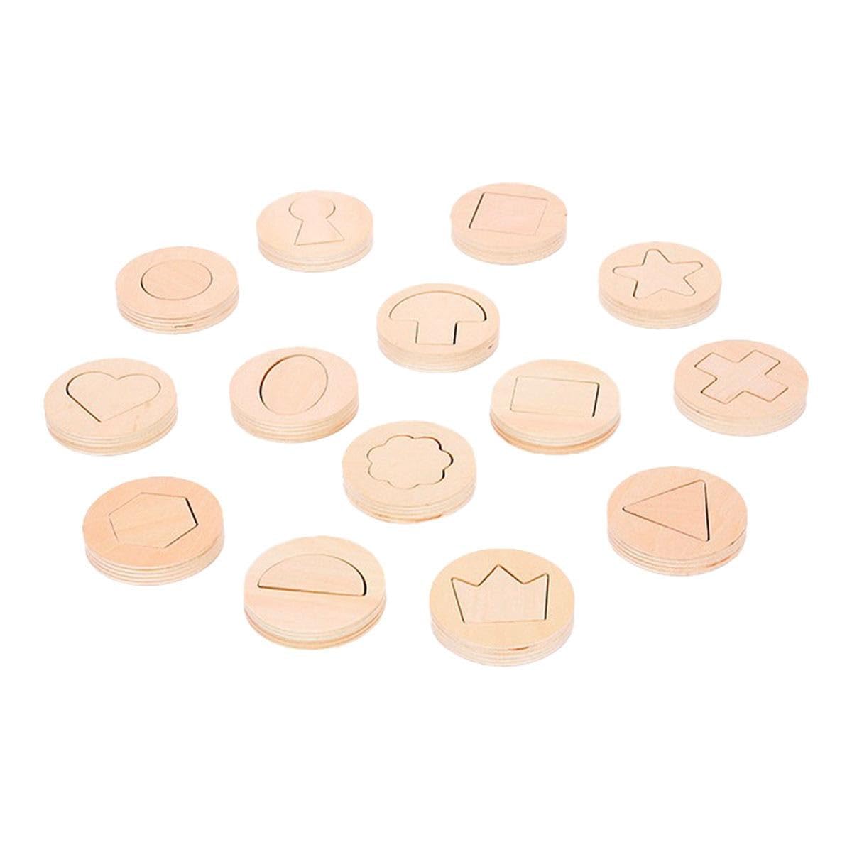 Inside Outside Wooden Shapes