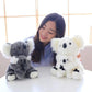 11 Inch Mum And Baby Koala Plush Toy Stuffed Animal Toy Plush Animal Doll (Grey)