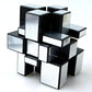 Ahyuan 3X3X3 Mirror Cube Dysmorphism Magic Speed Cube Silver 3D Puzzle Cube For Children Hand Puzzles For Adults