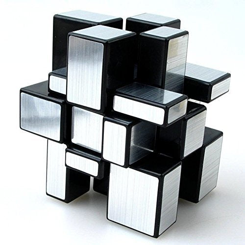 Ahyuan 3X3X3 Mirror Cube Dysmorphism Magic Speed Cube Silver 3D Puzzle Cube For Children Hand Puzzles For Adults