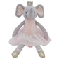Mikee Fluffie Princess Elephant Stuffed Animals,15.7'' Pink Stuffed Elephant Plush With Skirt And Crown,Cute Stuffed Animal For