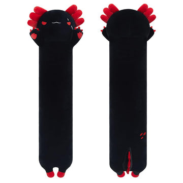Sausudols Axolotl Plush Toys - 90CM Long Stuffed Animals, Perfect Gifts for Family, Friends and Children - Black