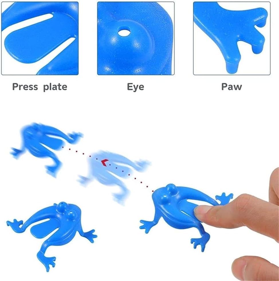 10Pcs Abs Jumping Frog, Frog Action Colorful Bounce Fidget, Creative Stress Reliever Educational Practical Jokes