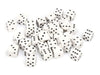 Chessex Opaque 12mm d6 White w/Black Dice Block 36 Dice