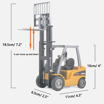 Ailejia Forklift Trucks Toy Alloy Fork Truck Models Warehouse Construction Truck Vehicle Model Engineering Car Toy Boy Gift (For