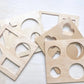 Haoser Wood Shapes Stencils. Montessori PreWriting Material. PreWriting Material For Preschoolers