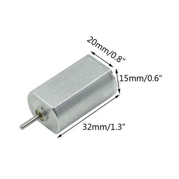 Hxchen DC3-6V 5000-18000RPM High Speed Magnetic Micro Motor for RC Hobby Aircraft - (2 Pcs)