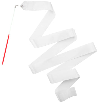 Hiunicorn 12Pcs White Dance Ribbons For 4Th Of July Accessories, Praise Dance Streamers Ribbon Dancer Wands For Party Favors Kids Gymnastics Ballerina Birthday Party Decoration
