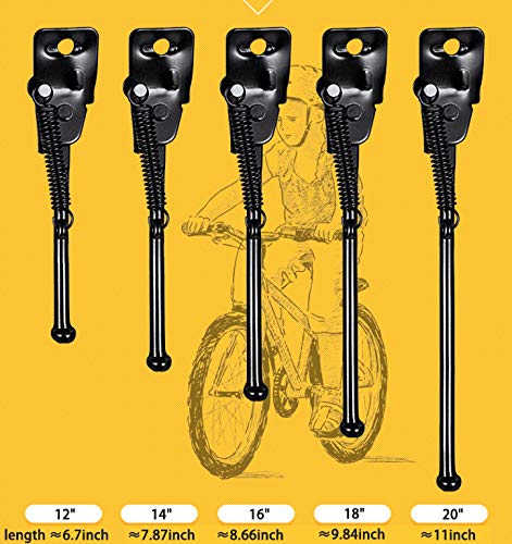 ZSFLZS Bike Kickstand Bicycle Side Support Stand for 12 14 16 18 20 inch Kids Bike (for 12 Bike)