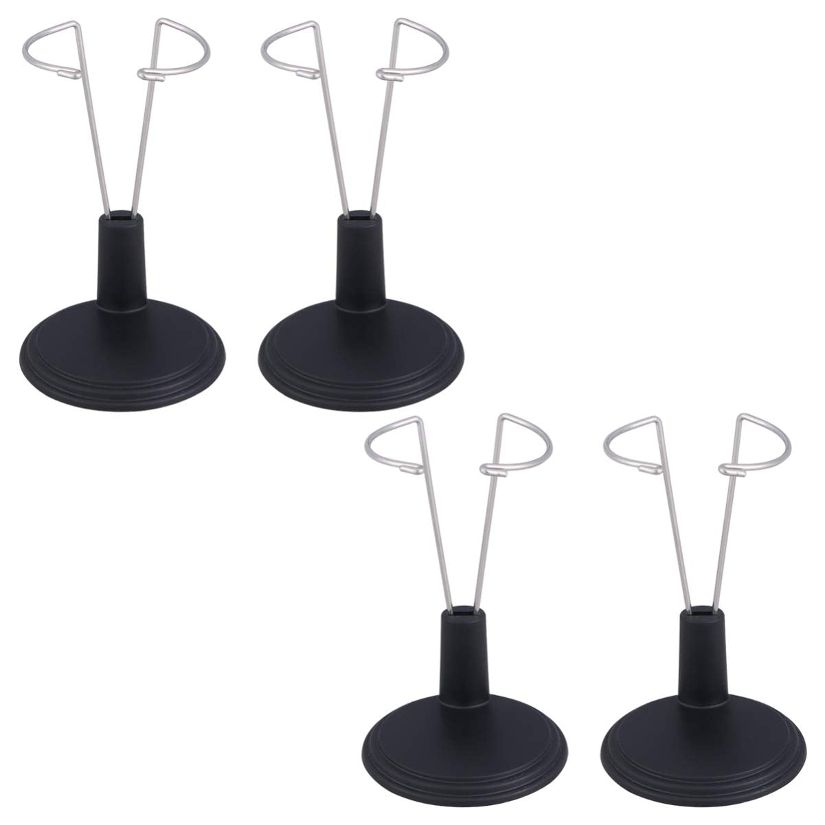 Toyandona 4Pcs Doll Stand Action Figure Stand Portable Teddy Bear Stand For Mini Dolls