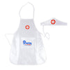 MERISHOPPRed Cross Emblem Childrens Doctor Outfit Appliqu Pocket Doctor Apron Soft Material Dressup Set Side Waist Ties for Pr