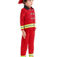 Seasons Fireman Role Play Costume, Red, Size 2T-4T