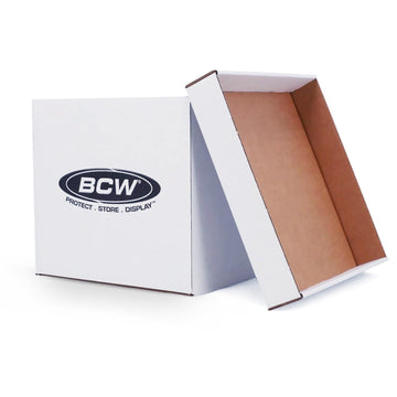 Bcw 33 Rpm Vinyl Record Storage Box - Stackable, Double Thickness, Holds 65 Lps | 5 Ct