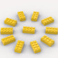 500 Piece Bulk 2X4 Building Bricks, Compatible With Lego, Yellow Bricks
