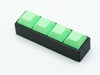 Four-Button Clicky Mechanical Switch Fidget Toy | Stim Toy, Stress Relief, Adhd (Black Base, Green Keycaps)