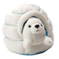 Wild Republic Harp Seal Plush, Stuffed Animal, Plush Toy, Gifts For Kids, W/ Igloo, 6 Inches