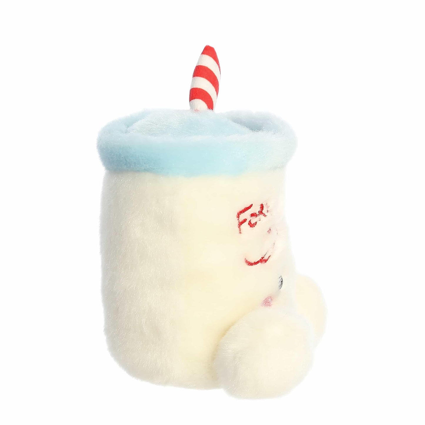 Aurora® Kris Milk™ Festive Palm Pals™ Stuffed Animal, 4" White Plush, Small, Perfect for Holiday Gifts and Decorations