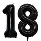 Goer Number 18 Balloons For 18Th Birthday Sweet 18 Party Decorations,42 Inch Jumbo Foil Helium 81 Balloons For 81St Birthday Party Decoration (Black)