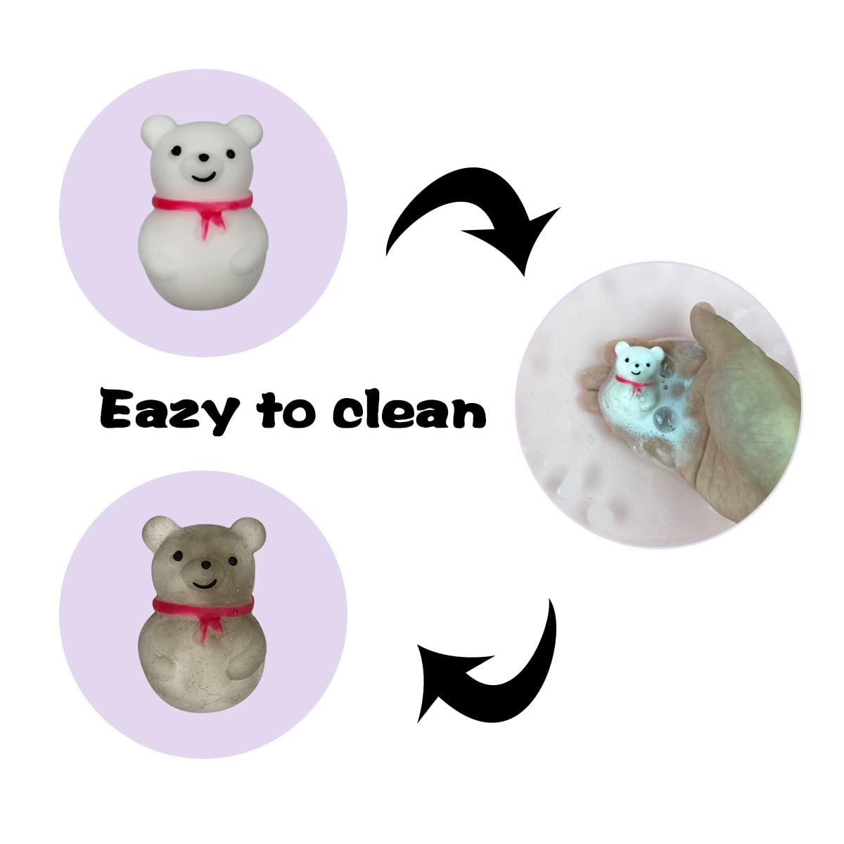 Anditoy 100 Pcs Christmas Mochi Squishy Toys Squishies Christmas Toys For Kids Girls Boys Toddlers Christmas Party Favors Stocking Stuffers Gifts