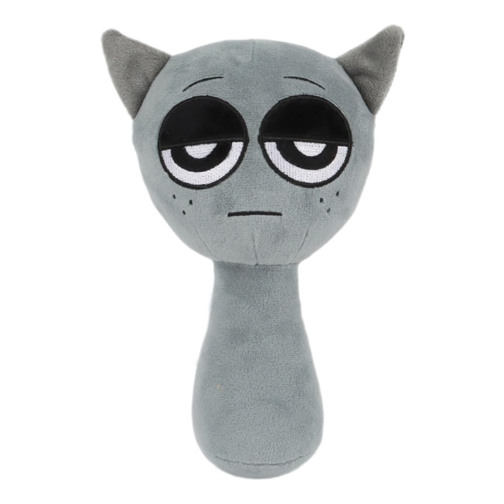 Sprunki Plush, 10'' Cute Gray Plushies Toy For Fans Gift, Soft Stuffed Figuer Doll For Kids Adults, Birthday Christmas Choice Fo