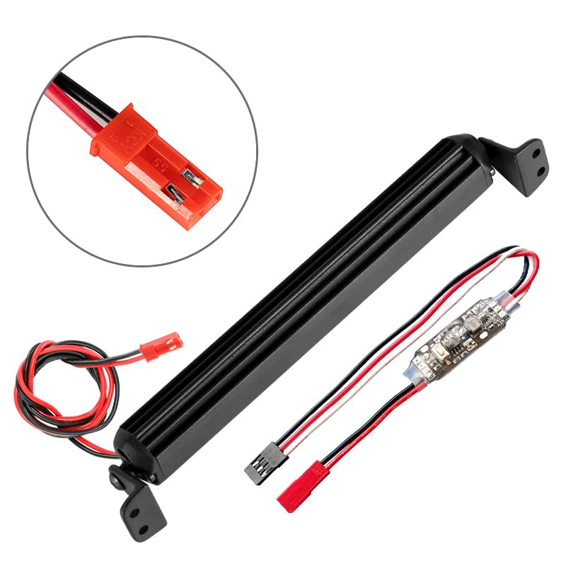 RC Light Bar 30 LED 5.3 Inch Aluminum RC Lights RC Crawler Accessories for Axial SCX10 Traxxas TRX4 TRX6 Arrma Senton Redcat GEN