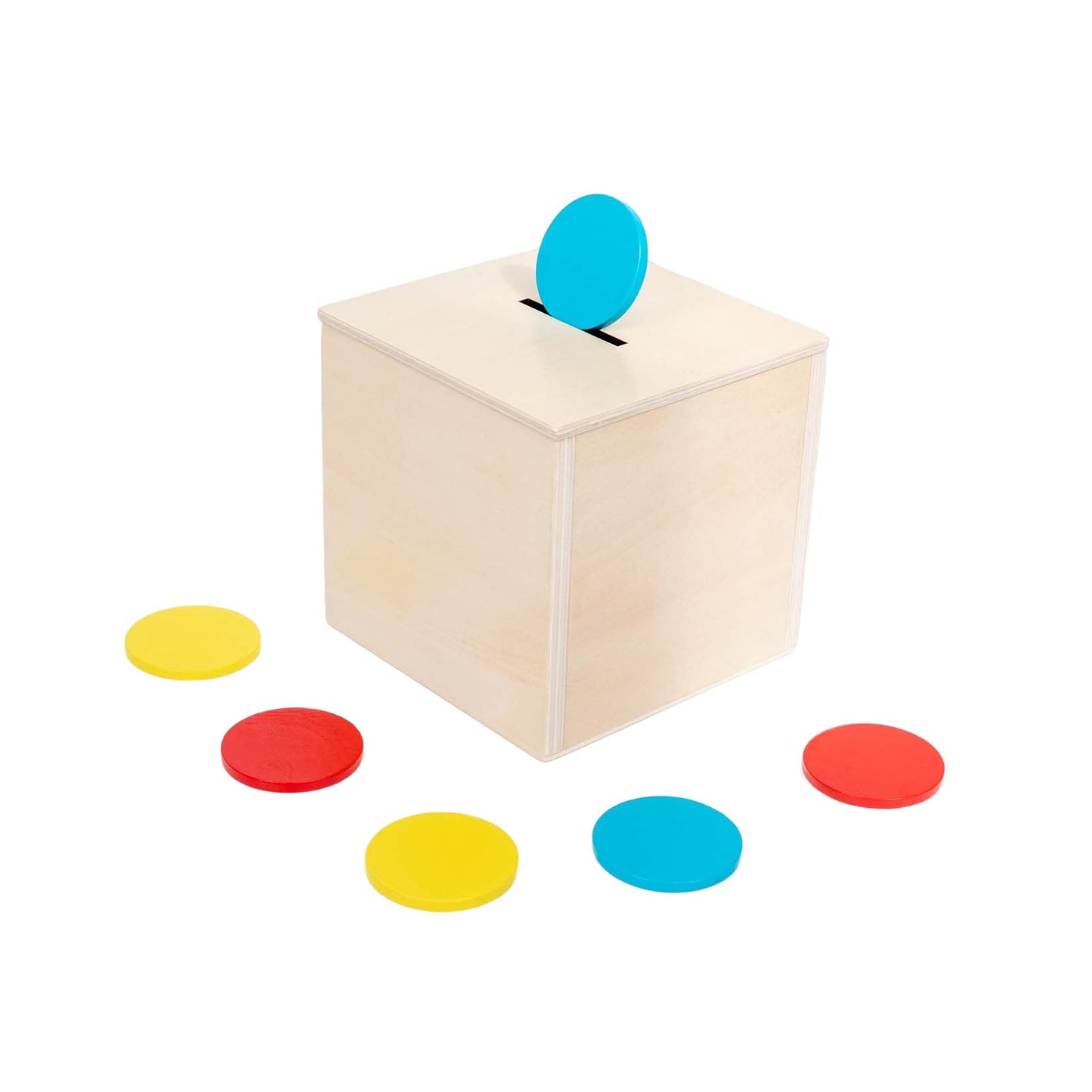 4 in 1 Montessori Play Kit Box - Cotton Swab Board  Coin Box  Carrot Harvest Game  Matchstick Color Drop Game Montessori Toys for Babies 6-12 Months  1 Year  2 Year
