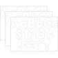 White Funtastic 4'' Letters Combo Pack, 208 Per Pack, 3 Packs