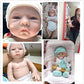 Afewd 18'' Lifelike Reborn Baby Boy Doll, Soft Body Silicone Vinyl, Weighted Newborn Toddler For Gift