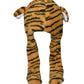Joyhy Kids Adults Plush Hat Ear Moving Ear Flap Hat With Paw Brown Tiger