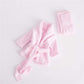 Vemonllas Fashion Cute Newborn Boy Girl Baby Costume Outfits Photography Props Bathrobe Belt Coat Sets (Pink)