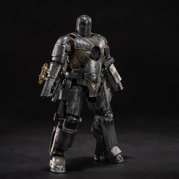Hiplay Zd Toys Collectible Figure Full Set: Anniversary Series Non-Luminous Version: Iron Man Mk1 (1906-01), 1:10 Scale Miniatur