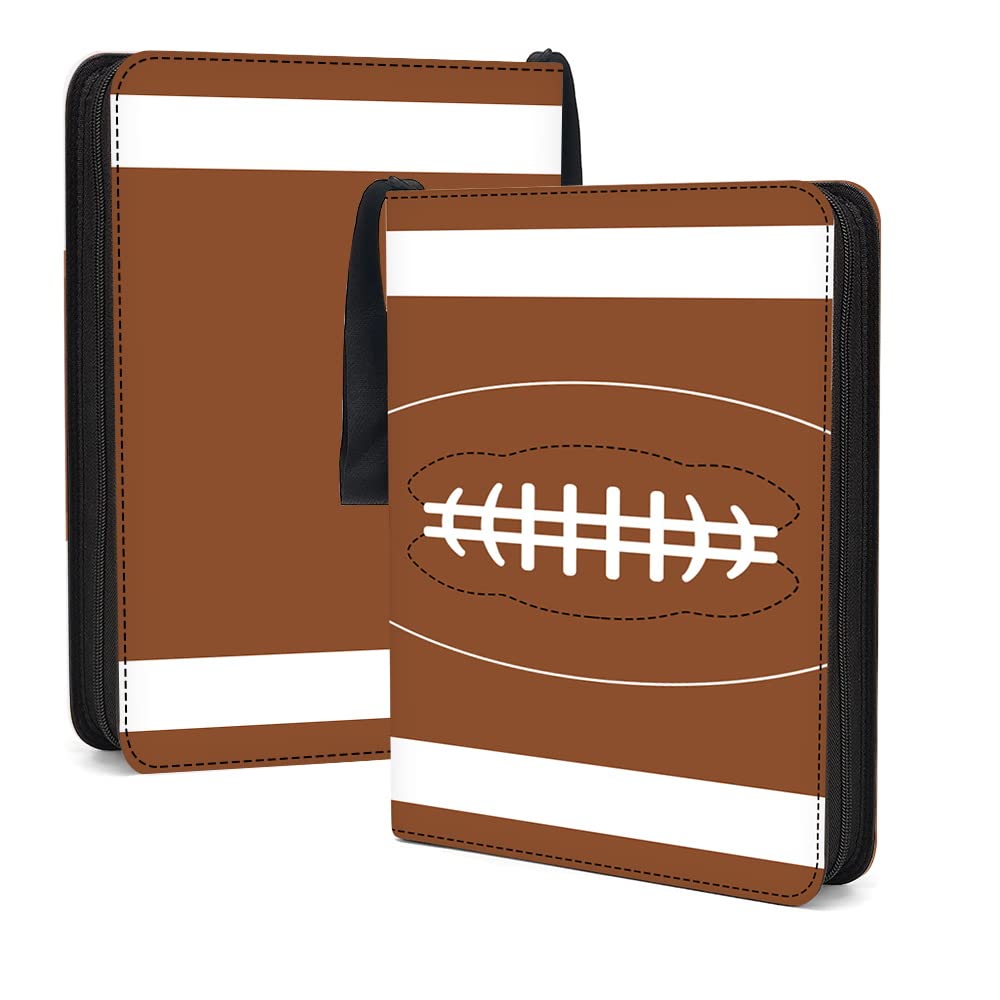 Fome 9-Pocket Football Trading Card Binder, Fits 900 Cards, 3 Rings Expandable, Archival-Safe, Waterproof, Dust-Proof, Transparent Pocket Pages For Display
