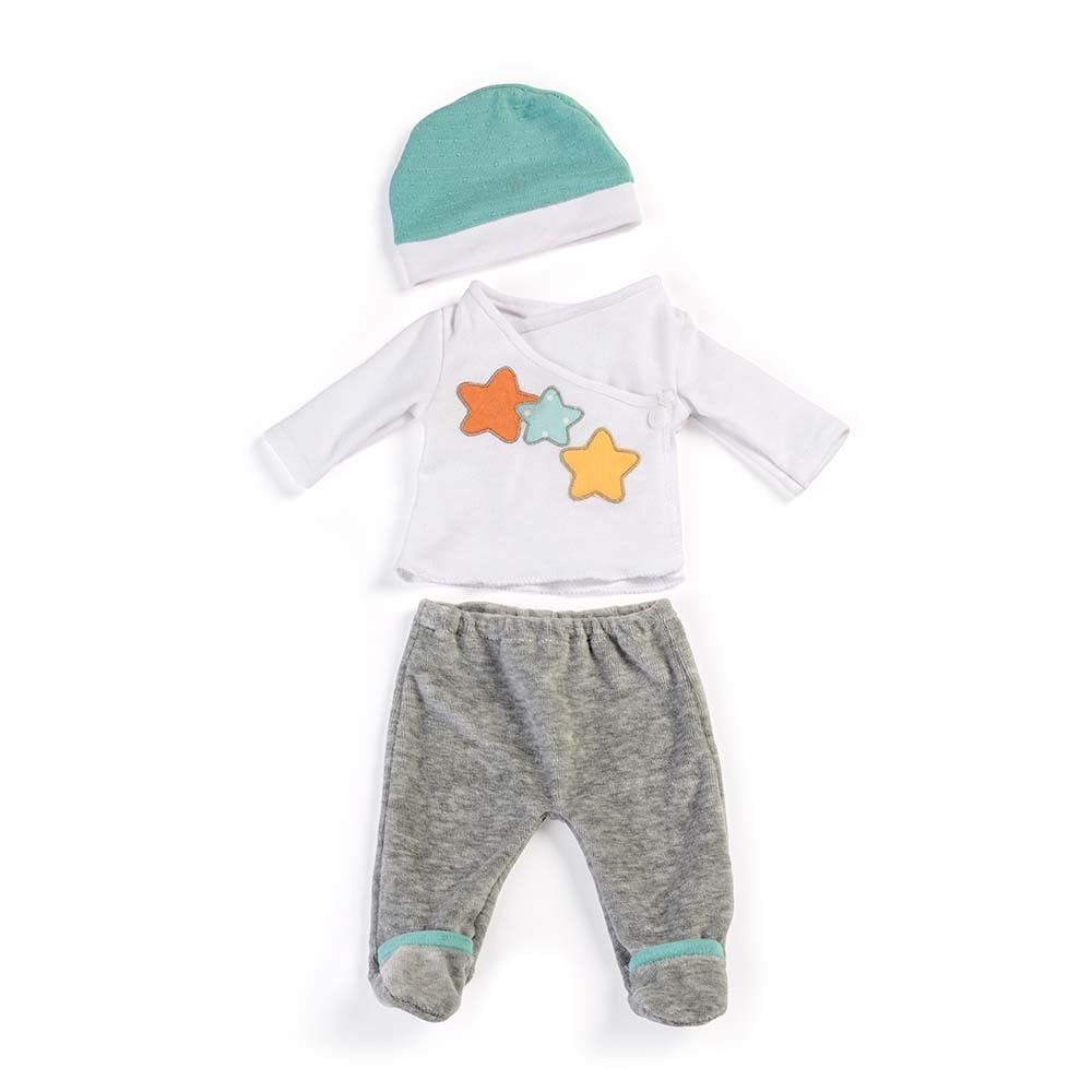 Miniland Doll Clothes 2 Piece Pajama Set In Grey 15¾” - Quality