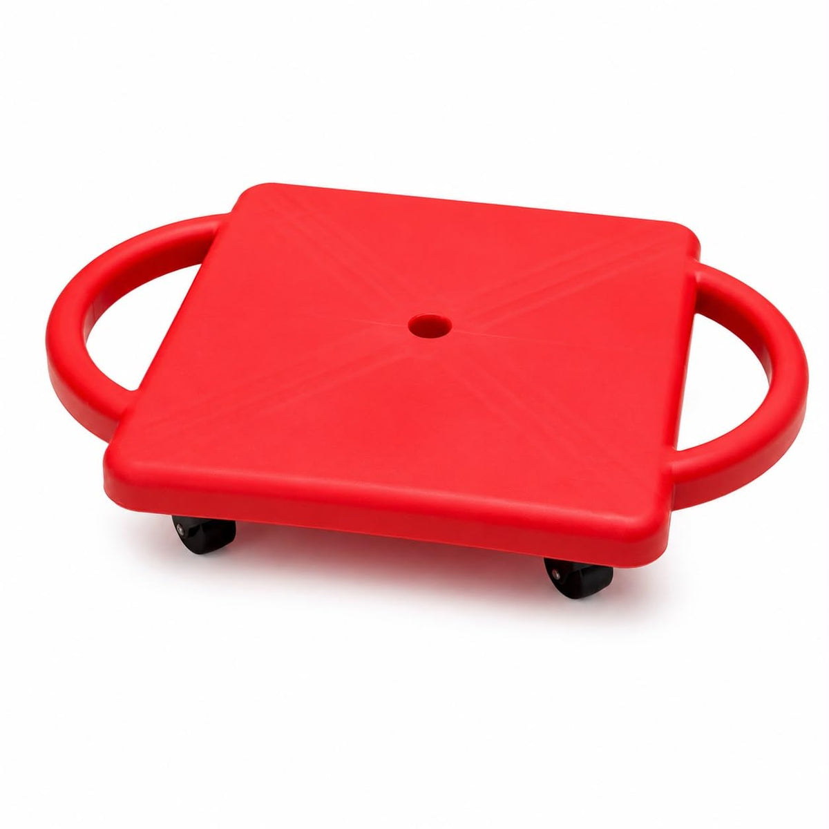 Sports Sitting Scooter Board with Handles for Kids & Children  Plastic | Flat Sitting Scooter with Casters for Kids | Gym Activ