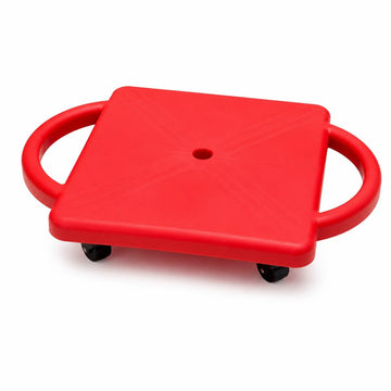 Sports Sitting Scooter Board with Handles for Kids & Children  Plastic | Flat Sitting Scooter with Casters for Kids | Gym Activ