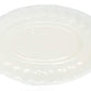 Dollhouse Miniature White Porcelain Platter with Fluted Rim