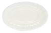Dollhouse Miniature White Porcelain Platter with Fluted Rim