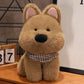 WUFUVAP Cute West Highland White Terrier Dog Stuffed Animals Soft West Highland Plush Scottish Terrier Westie Puppy Stuffed Dog Plushies Gifts for Kids (Brown)