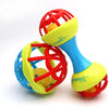 BarodianS NonTic Round Rattle & Drum Stick Set (2 Pack)  Multicolor Baby Toy, Sensory Development