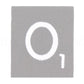Cleverdelights 100 Wood Letter Tiles - Gray Color - Complete Set - Game Replacement Pieces