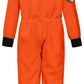 Costumerry Astronaut Costume For Kids Nasa Space Pilot Toddler Boys Birthday Halloween Costumes (Orange, 10-12 Years)