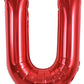 Toniful 40 Inch Large Bright Red Letter Balloons A-Z, Giant Jumbo Helium Foil Mylar Big Letter U Balloons For Birthday Party Ann