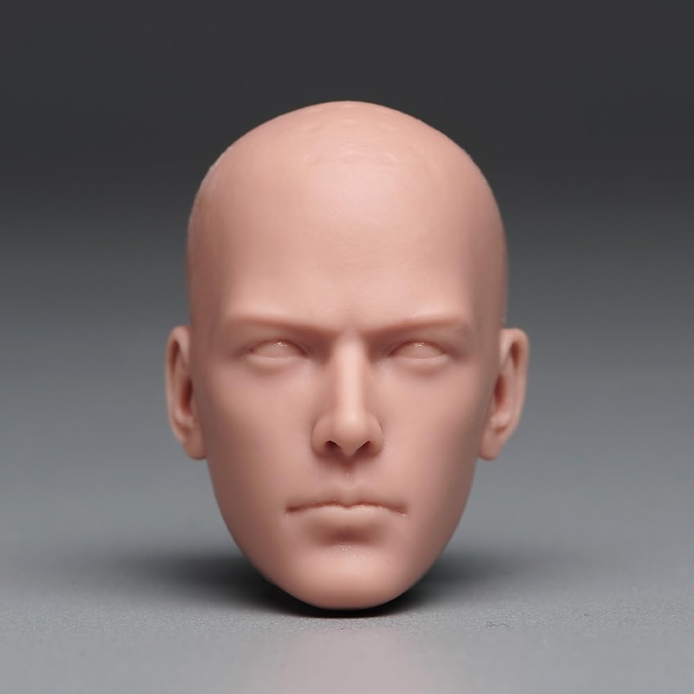 SOUFORCE 1/6 Scale Male Head Sculpt Monk Bald Man Head for 12inch Phicen,TBLeague Action Figure