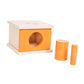 MerishoppWooden Object Permanence Box Early Learning Set For Children Boys Girls Kids Orange|Baby|Toys For Baby|Developmental Ba