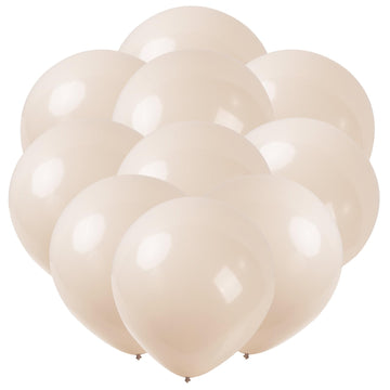 Guasslee 24 Pack Big White Sand Balloons, 18 Inch Large Cream White Beige Balloons Jumbo Latex Balloons For Gender Reveal Baby Shower Wedding Birthday Party Decorations