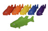 Sportime Rubberlike Fish, Assorted Colors, Set Of 6