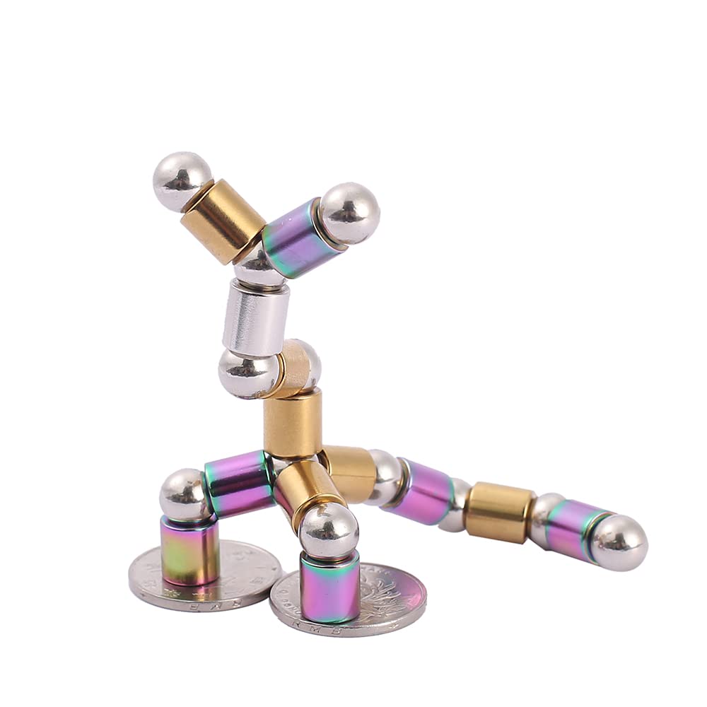 Qaqcew Fidget Pen, Decompression Magnetic Fidget Toy Pen, Magnet Pen Fidget Toy Relieve Pressure Novel Toy Gift For Kids Or Friends! (Colours)